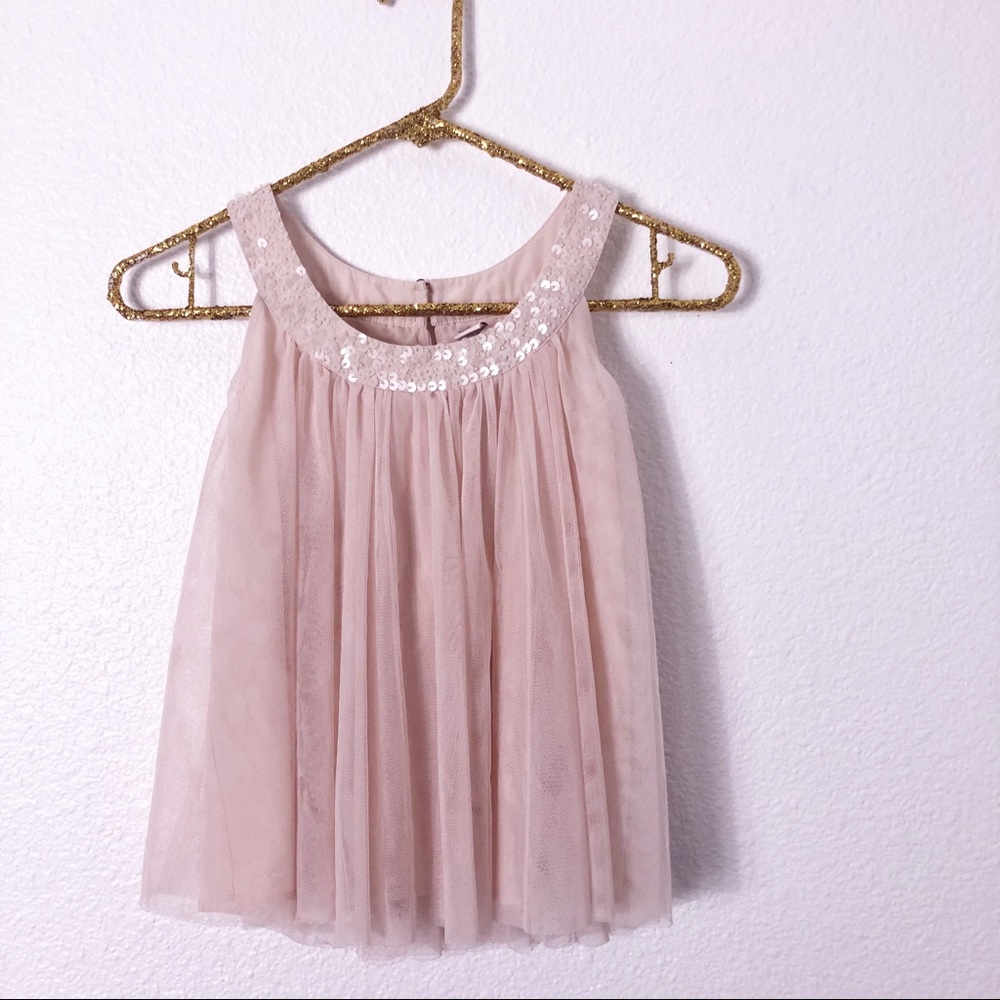 Girls light pink/peach Forever 21  chiffon top